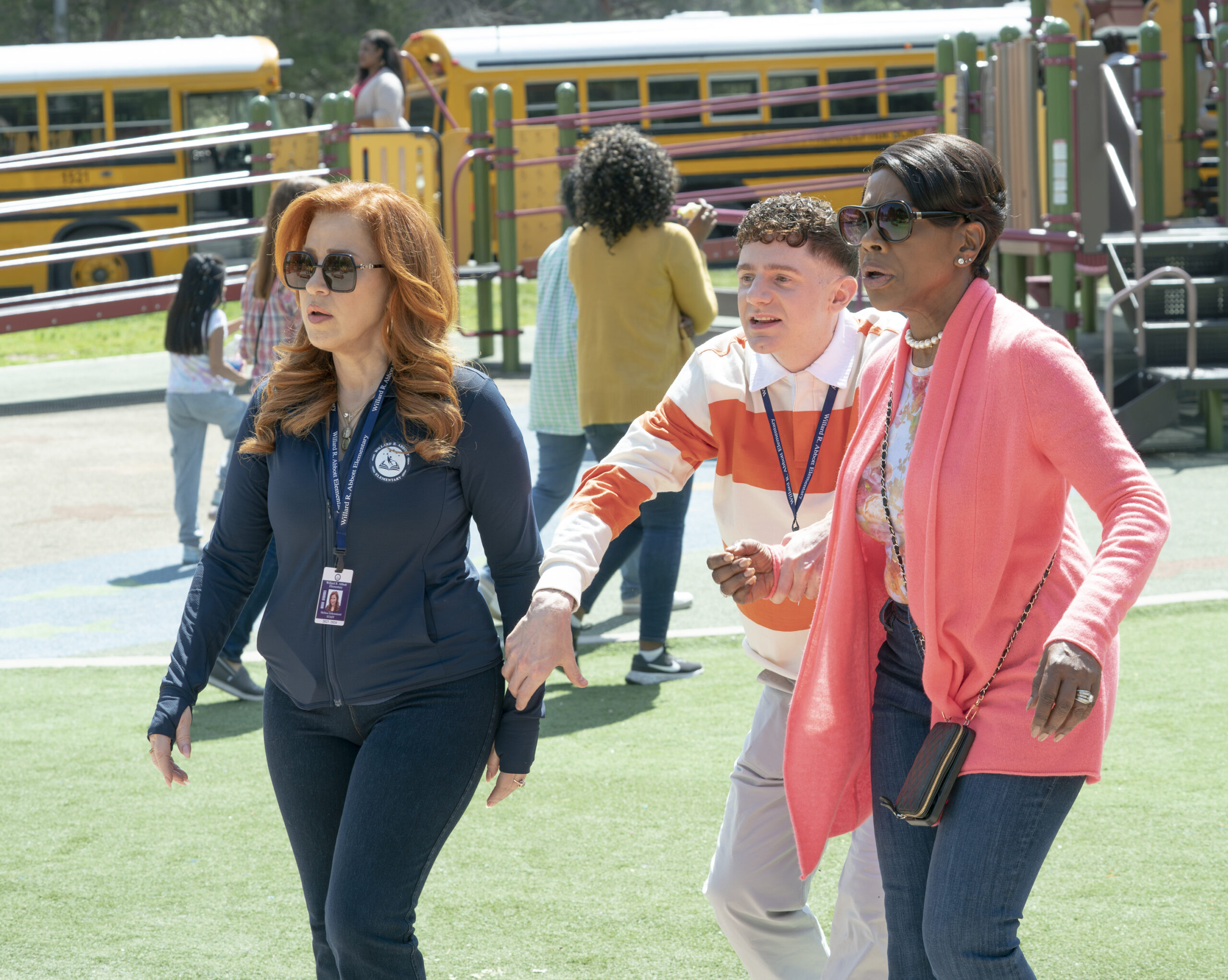 SHERYL LEE RALPH, LISA ANN WALTER, CHRIS PERFETTI — ABBOTT ELEMENTARY - "Smith Playground"