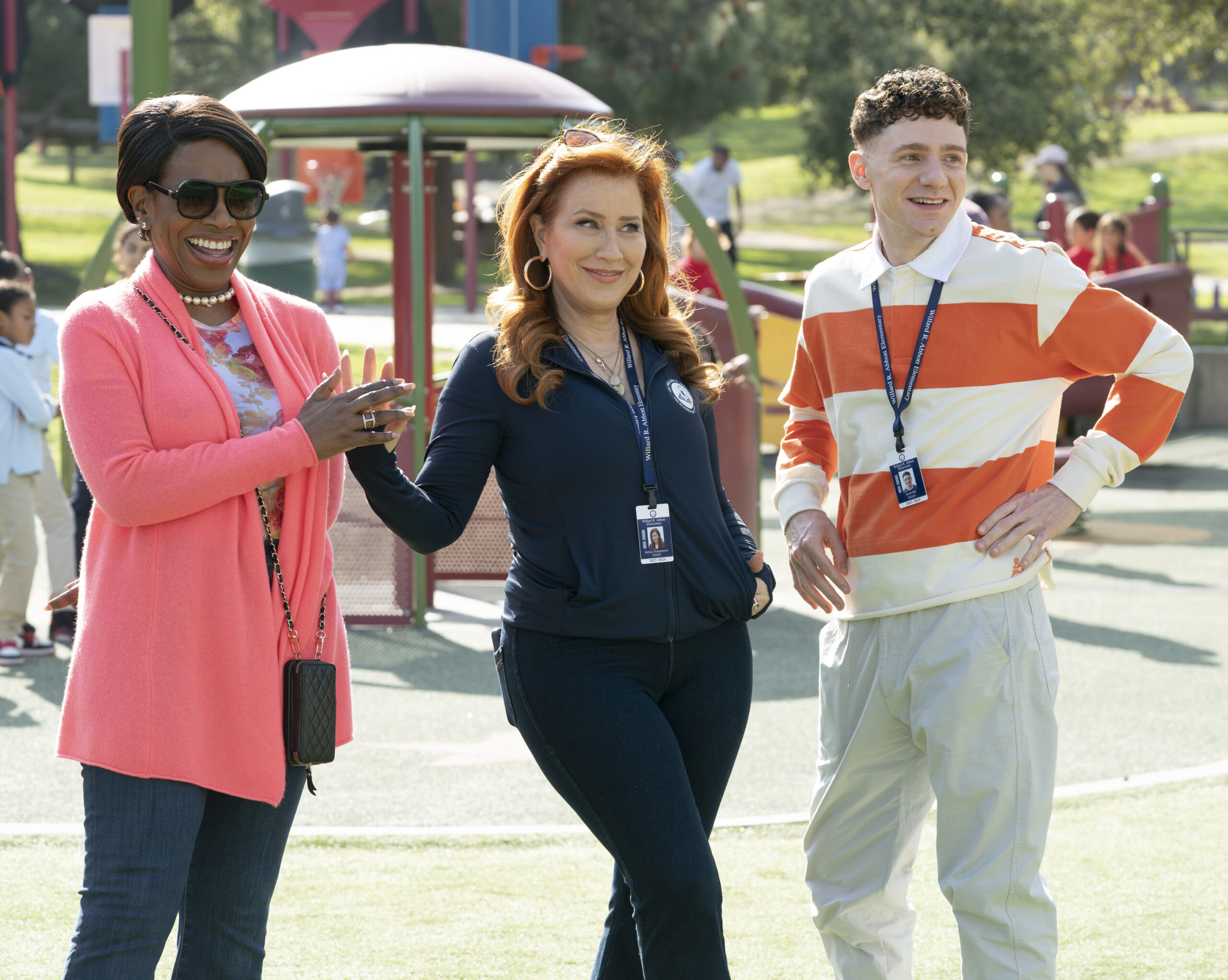 SHERYL LEE RALPH, LISA ANN WALTER, CHRIS PERFETTI — ABBOTT ELEMENTARY - "Smith Playground" | Tell-Tale TV SHERYL LEE RALPH, LISA ANN WALTER, CHRIS PERFETTI — ABBOTT ELEMENTARY - "Smith Playground"
