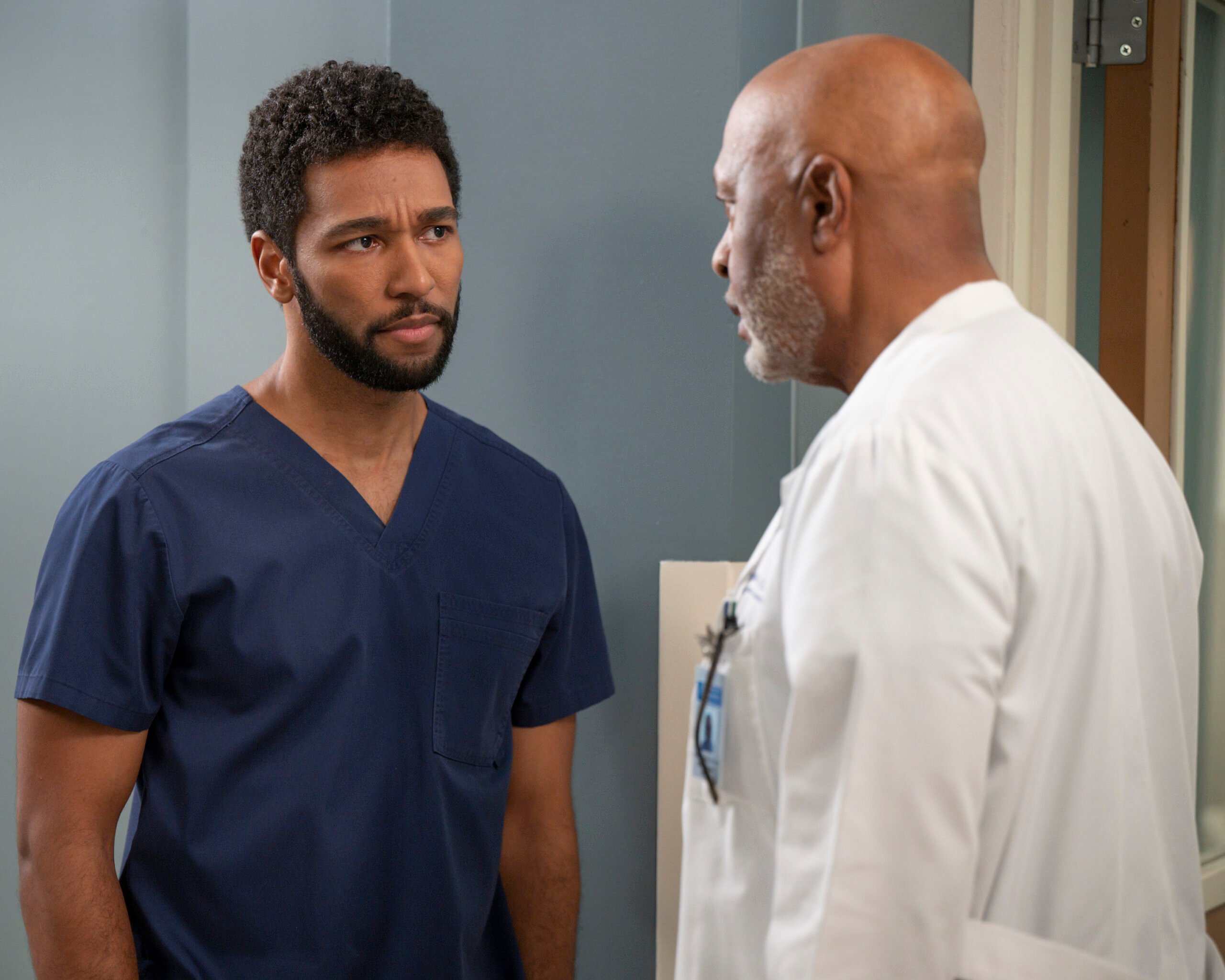 ANTHONY HILL, JAMES PICKENS JR. Grey's Anatomy Season 20 Episode 10, Burn it Down