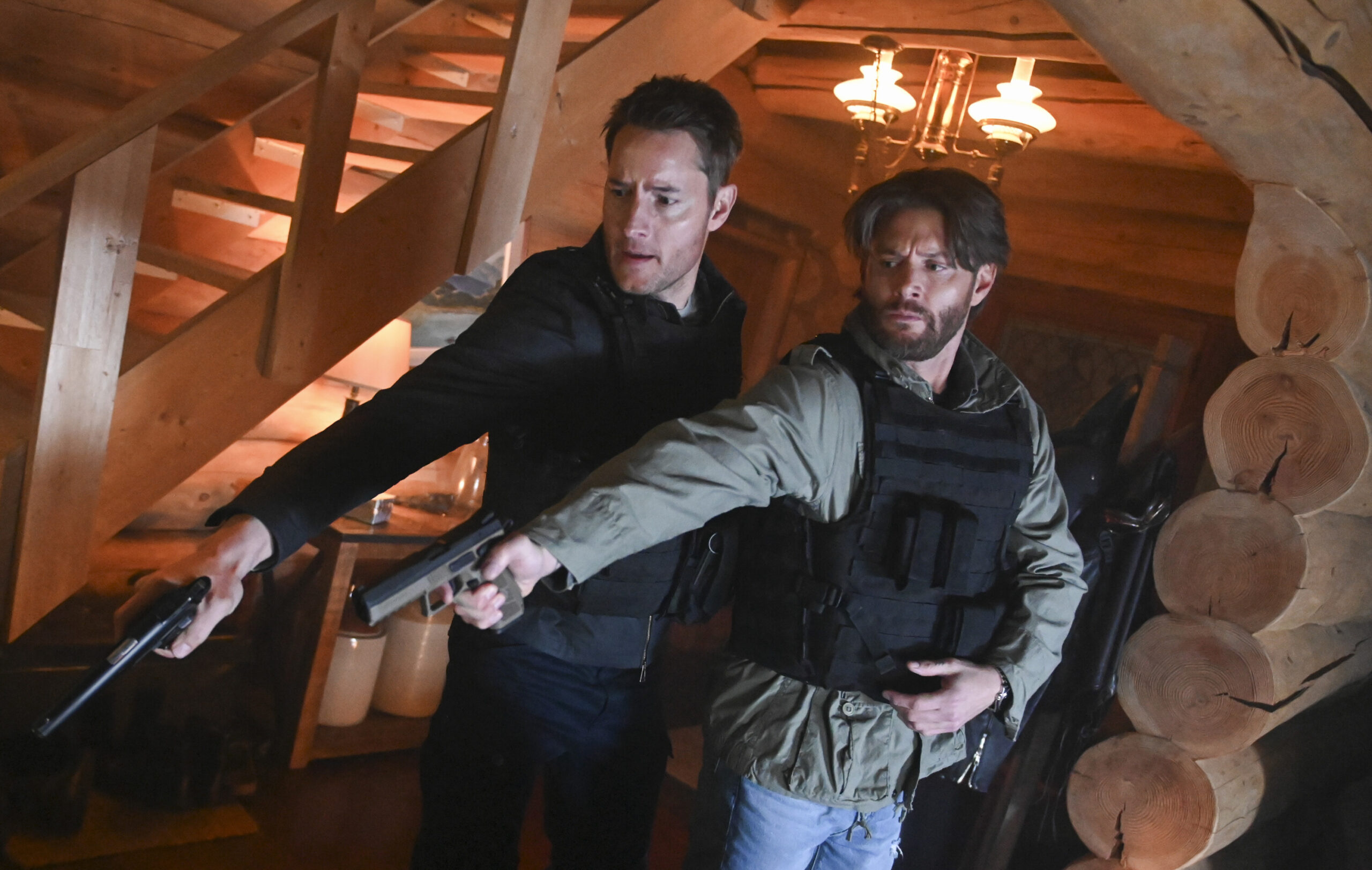 Tracker Season 1 Episode 12 - Off the Books - Justin Hartley as Colter and Jensen Ackles as Russell