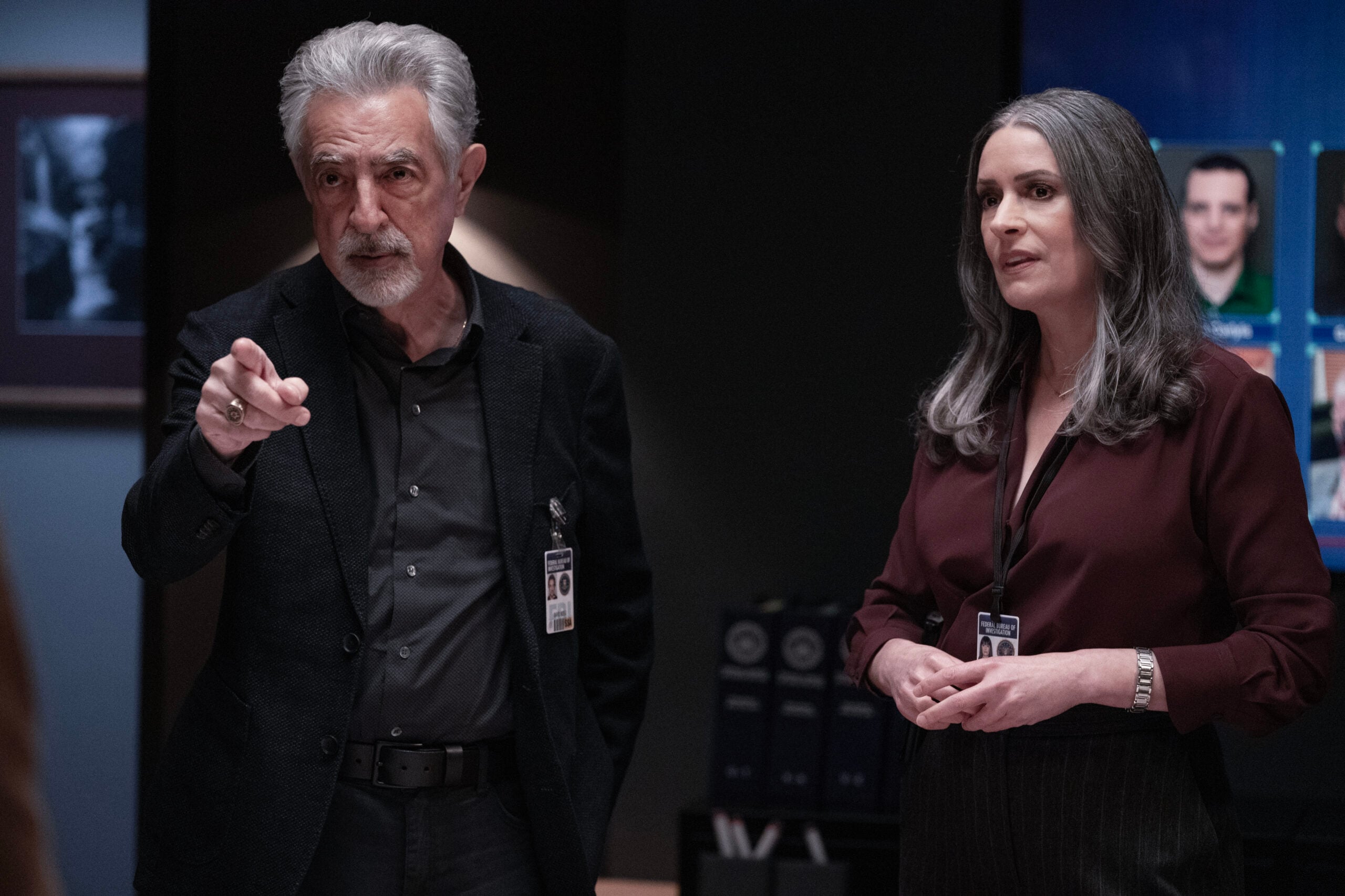 Criminal Minds: Evolution Season 2 Episode 1, "Gold Star" -- Joe Mantegna as David Rossi and Paget Brewster as Emily Prentiss