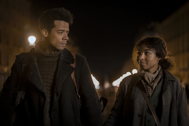 Jacob Anderson as Louis De Point Du Lac and Delainey Hayles as Claudia - Interview with the Vampire Season 2, Episode 1