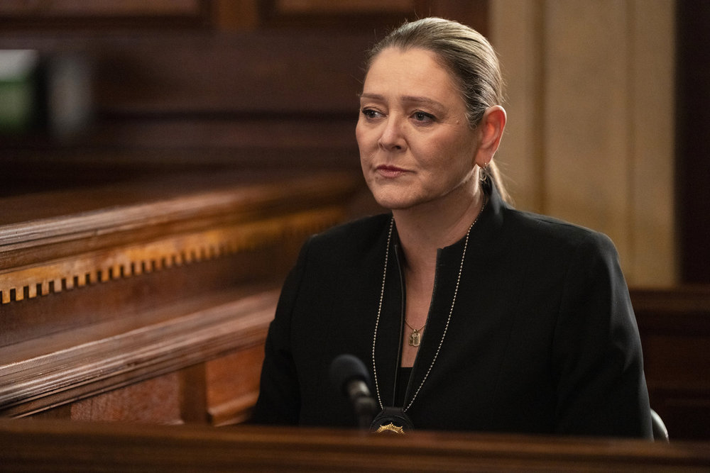 Law & Order - Season 23 | Tell-Tale TV Law & Order Season 23 Episode 11 - Camryn Manheim as Kate Dixon takes the stand in court.