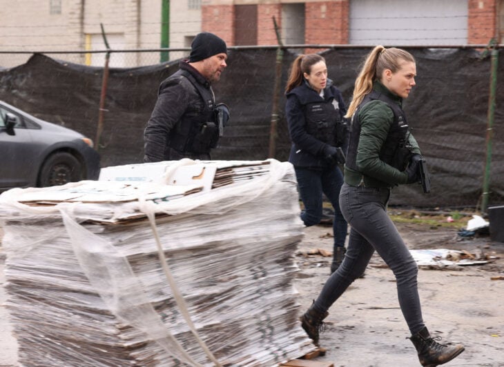 Chicago P.D. - Season 11 | Tell-Tale TV Chicago P.D. Season 11 Episode 13 - Patrick John Flueger as Adam Ruzek, Marina Squerciati as Kim Burgess, and Tracy Spiridakos as Hailey Upton pursue a suspect. Chicago P.D. Season 11 Episode 13 Review: More Chicago P.D. Season 11 Episode 13 - Patrick John Flueger as Adam Ruzek, Marina Squerciati as Kim Burgess, and Tracy Spiridakos as Hailey Upton pursue a suspect.
