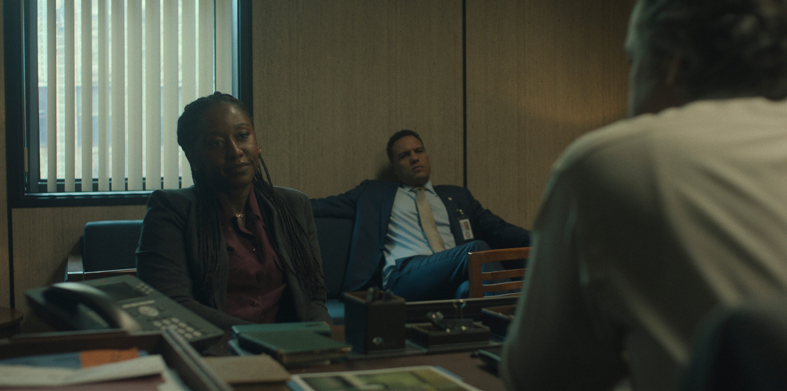 Presumed_Innocent_Photo_010305 | Tell-Tale TV Nana Mensah and O-T Fagbenle sitting in an office.