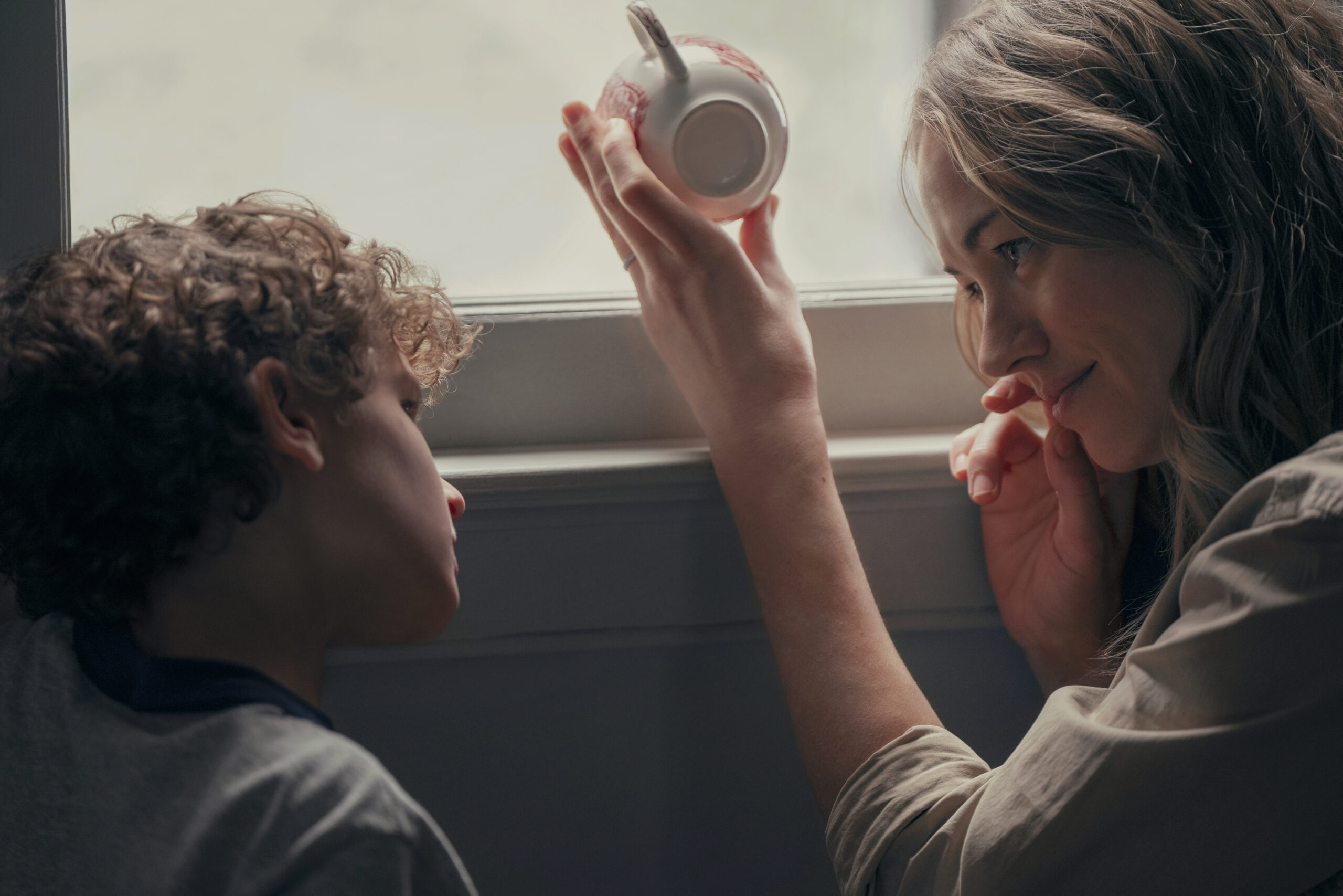 Teacup - Season 1 - Caleb Dolden as Arlo Chenoweth, Yvonne Strahovski as Maggie Chenoweth | Tell-Tale TV Teacup - Season 1 - Caleb Dolden as Arlo Chenoweth, Yvonne Strahovski as Maggie Chenoweth