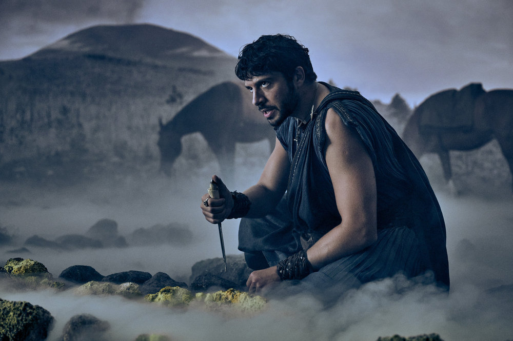 Those About To Die - Season 1 Episode 3 - Dimitri Leonidas | Tell-Tale TV Still from Those About to Die Season 1 Episode 3 of Dimitri Leonidas as Scorpus.