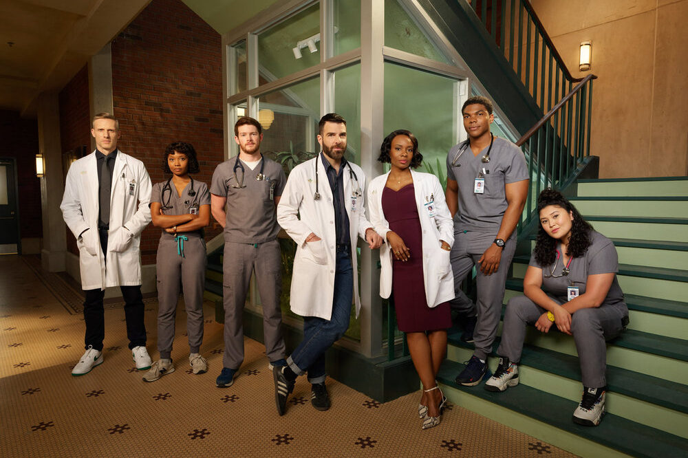 BRILLIANT MINDS Season 1 Cast portrait | Tell-Tale TV BRILLIANT MINDS Season 1 Cast portrait: Teddy Sears as Dr. Josh Nichols, Ashleigh LaThrop as Dr. Ericka Kinney, Alex MacNicholl as Dr. Van Markus, Zachary Quinto as Dr. Oliver Wolf, Tamberla Perry as Dr. Carol Pierce, Spence Moore II as Dr. Jacob Nash, Aury Krebs as Dr. Dana Dang -- (Photo by: Brendan Meadows/NBC)