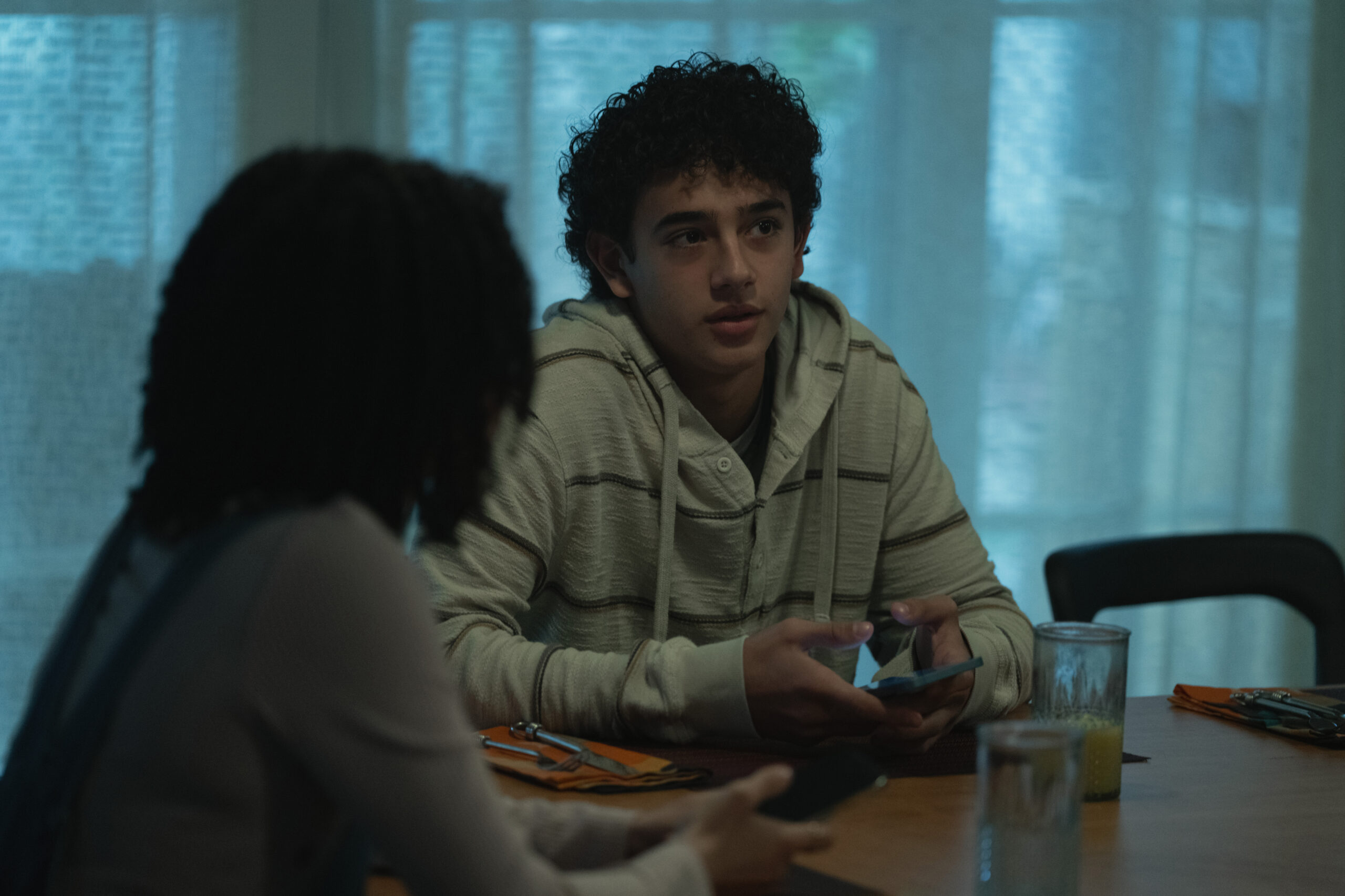 Presumed_Innocent_Photo_010501 | Tell-Tale TV Kyle sitting at the dinner table with his sister.