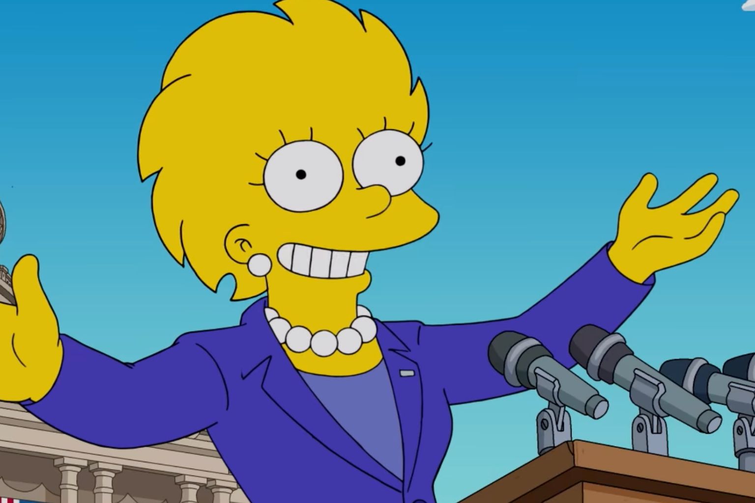 The Simpsons | Tell-Tale TV Lisa Simpson as president in The Simpsons