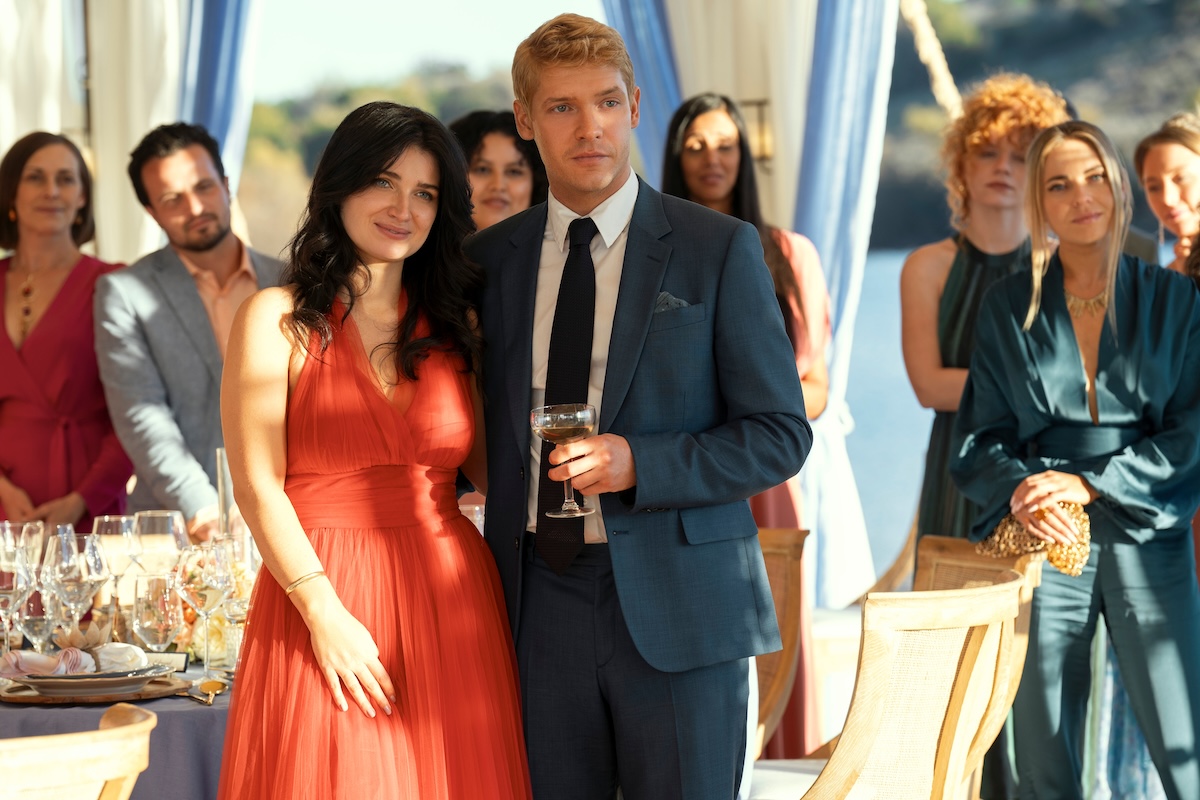 The Perfect Couple Season 1 Episode 1 Eve Hewson as Amelia Sacks, Billy Howle as Benji Winbury