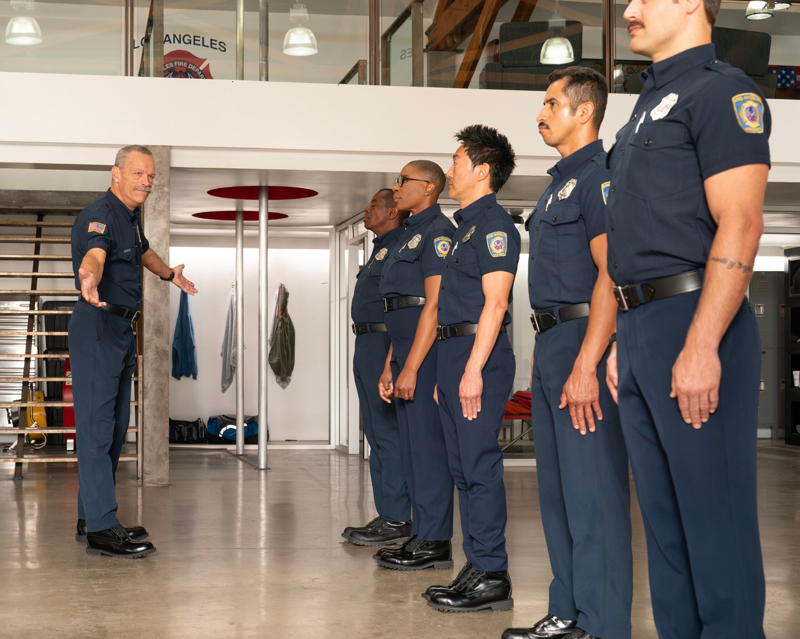 9-1-1 Season 8 Episode 1, "Buzzkill" -- BRIAN THOMPSON, AISHA HINDS, KENNETH CHOI, RYAN GUZMAN | Tell-Tale TV 9-1-1 Season 8 Episode 1, "Buzzkill" -- BRIAN THOMPSON, AISHA HINDS, KENNETH CHOI, RYAN GUZMAN
