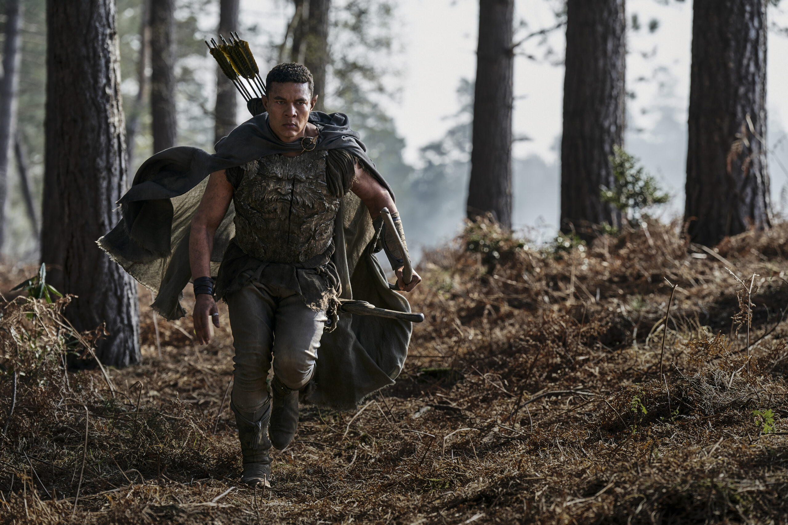 Still from The Lord of the Rings: The Rings of Power Season 2 Episode 6 of Ismael Cruz Córdova as Arondir.