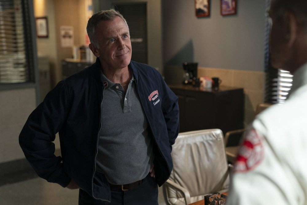 CHICAGO FIRE -- "A Monster In the Field" Episode 13001 -- Pictured: David Eigenberg as Christopher Herrmann -- (Photo by: Peter Gordon/NBC)