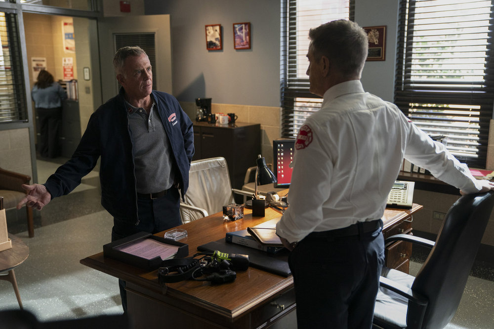 CHICAGO FIRE -- "A Monster In the Field" Episode 13001 -- Pictured: David Eigenberg as Christopher Herrmann -- (Photo by: Peter Gordon/NBC)