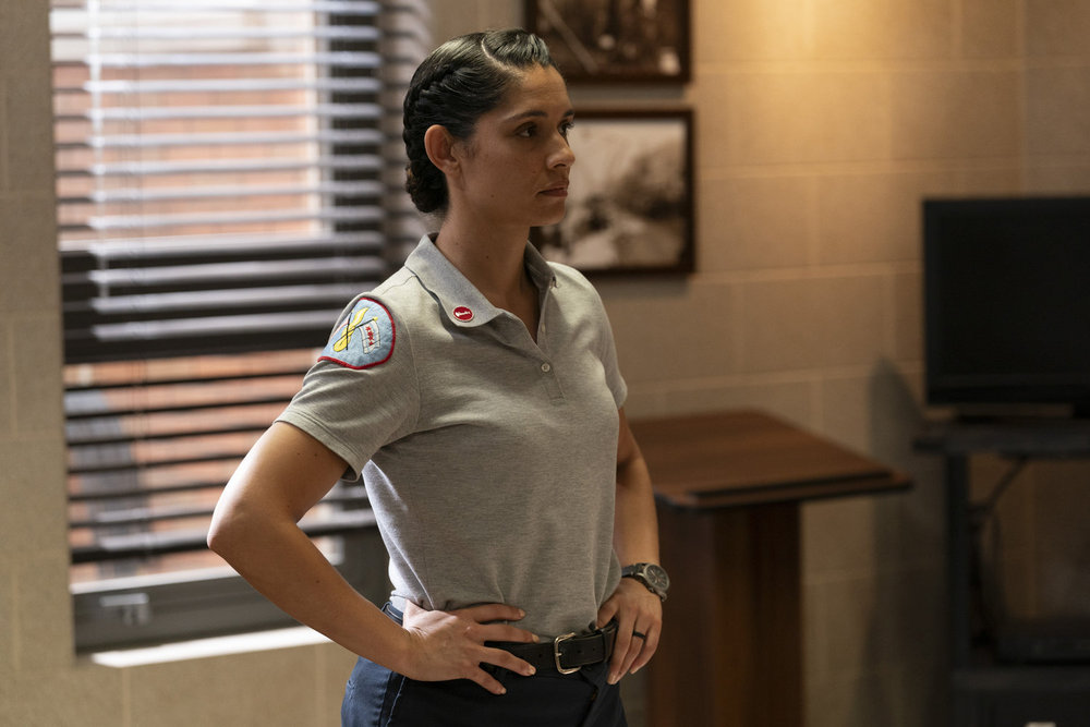 CHICAGO FIRE -- "A Monster In the Field" Episode 13001 -- Pictured: Miranda Rae Mayo as Stella Kidd -- (Photo by: Peter Gordon/NBC)