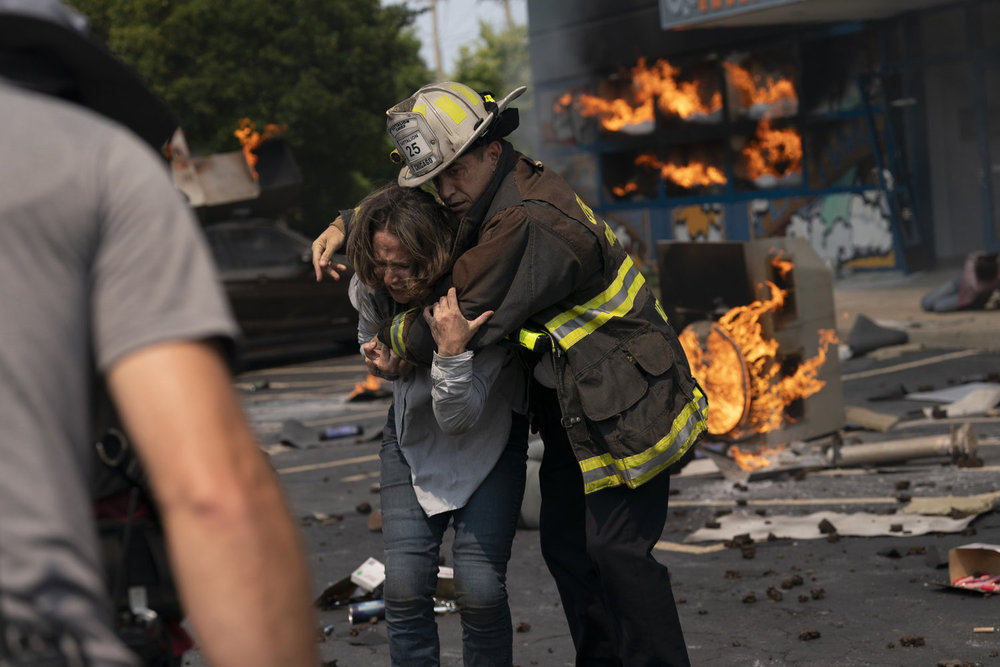 CHICAGO FIRE -- "A Monster In the Field" Episode 13001 -- Pictured: Dermot Mulroney as Chief Dom Pascal -- (Photo by: Peter Gordon/NBC)