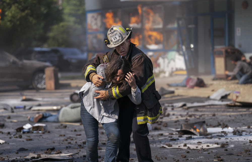 CHICAGO FIRE -- "A Monster In the Field" Episode 13001 -- Pictured: Dermot Mulroney as Chief Dom Pascal -- (Photo by: Peter Gordon/NBC)