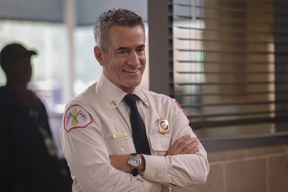 CHICAGO FIRE -- "Ride the Blade" Episode 13002 -- Pictured: Dermot Mulroney as Chief Dom Pascal