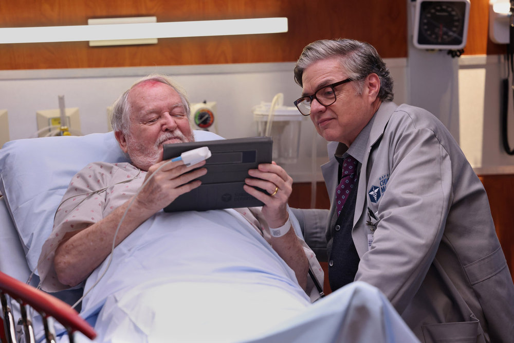 CHICAGO MED -- "Bite Your Tongue" Episode 1002 -- Pictured: Oliver Platt as Dr. Daniel Charles
