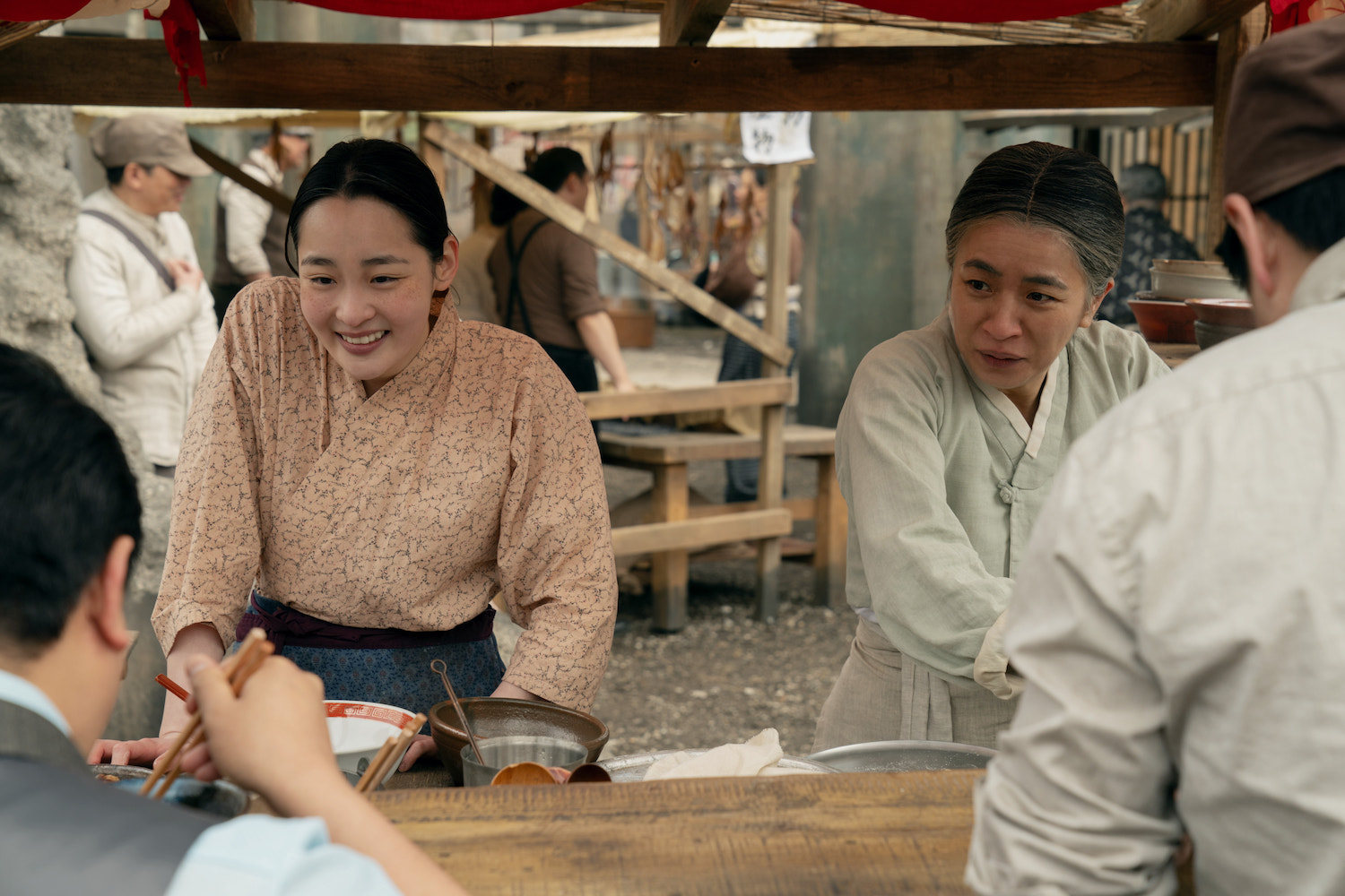 Minha Kim and Inji Jeong in "Pachinko" Season 2 Episode 5