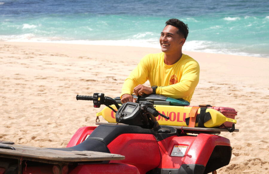 RESCUE: HI-SURF. Season 1 Episode 1 - Kekoa Kekumano | Tell-Tale TV Still from RESCUE: HI-SURF. Season 1 Episode 1 of Kekoa Kekumano.