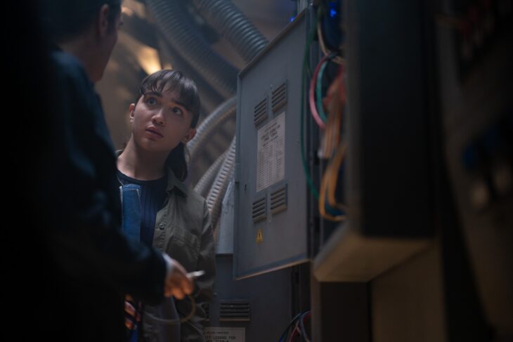 Still from Snowpiercer Season 4 Episode 9 of Rowan Blanchard.