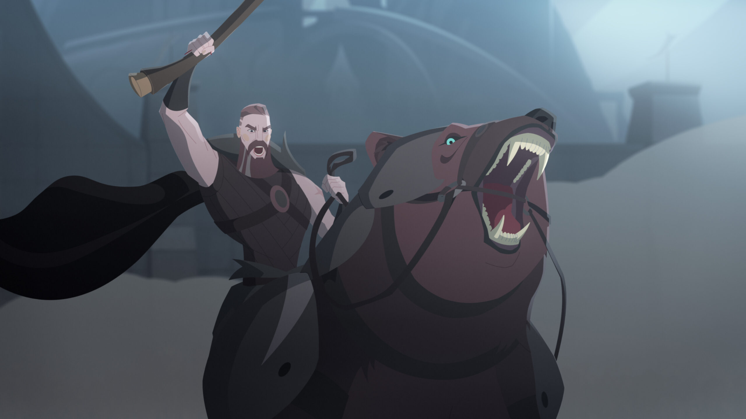 Twilight of the Gods Season 1 Episode 8 - Leif | Tell-Tale TV Still from Twilight of the Gods Season 1 Episode 8 of Leif.