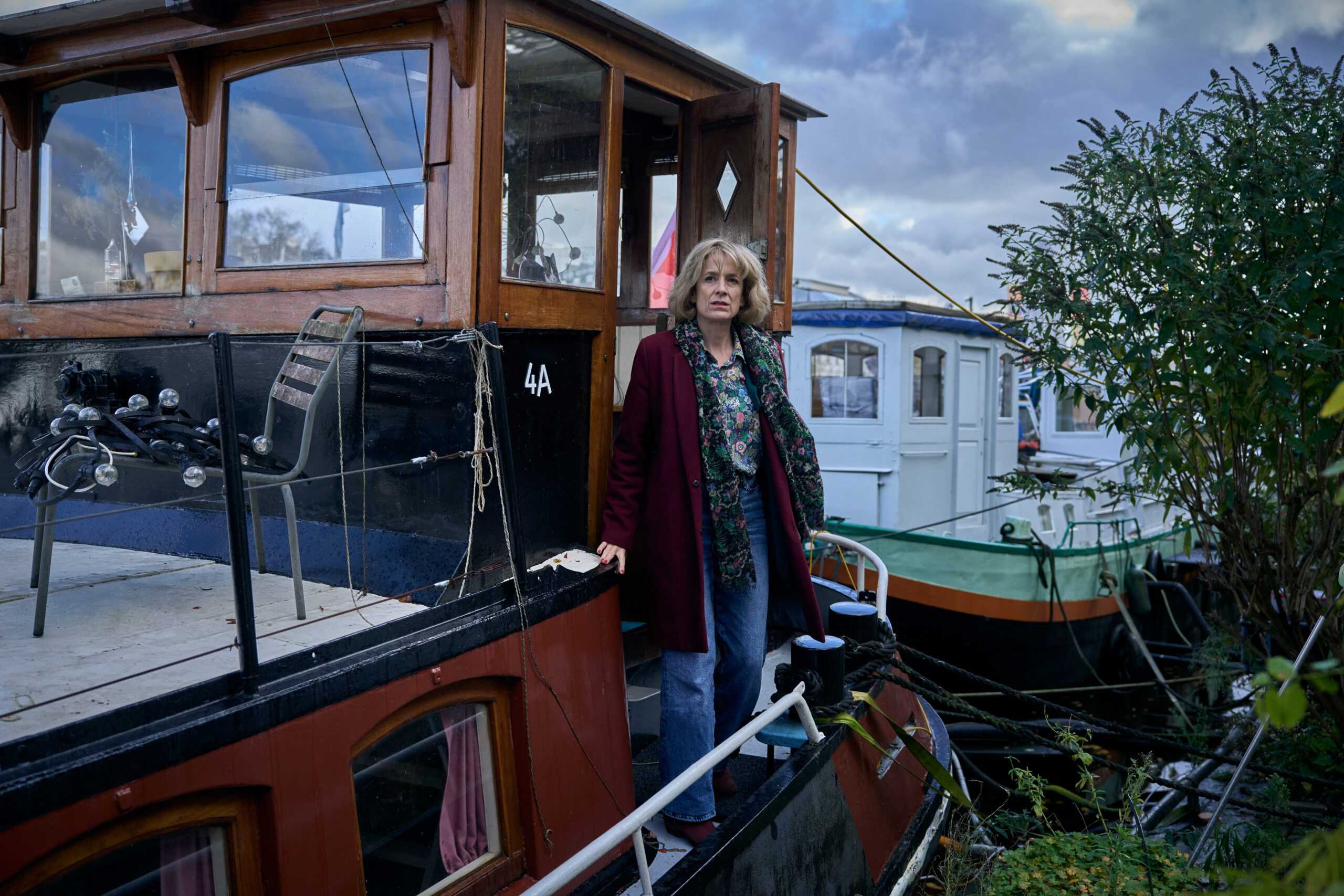 Van der Valk Season 4 Episode 4 - Raquel Cassidy | Tell-Tale TV Still from Van der Valk Season 4 Episode 4 - Raquel Cassidy as Anki Bergen.
