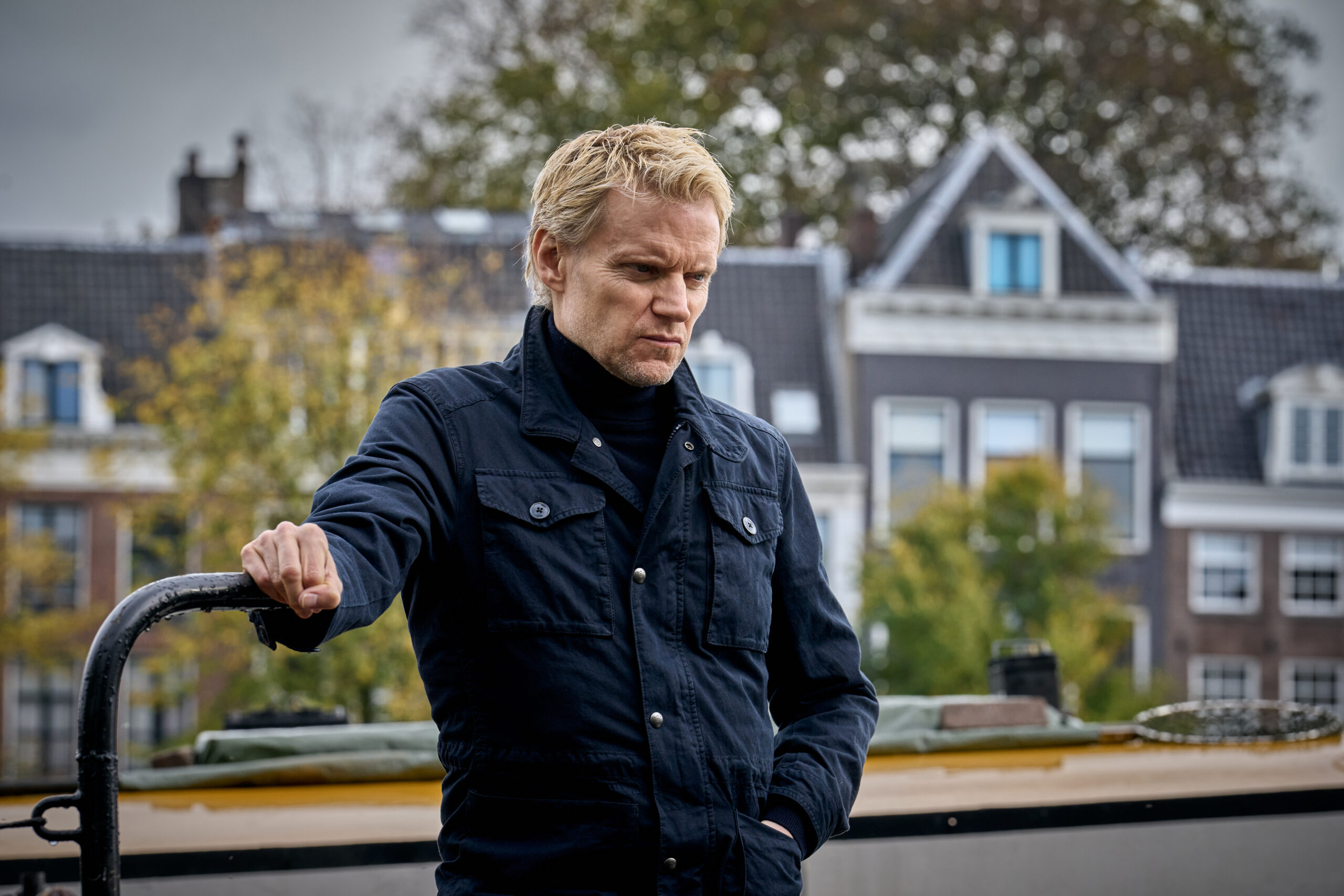 Van der Valk Season 4 Episode 4 - Marc Warren | Tell-Tale TV Still from Van der Valk Season 4 Episode 4 of Marc Warren as Piet Van der Valk.