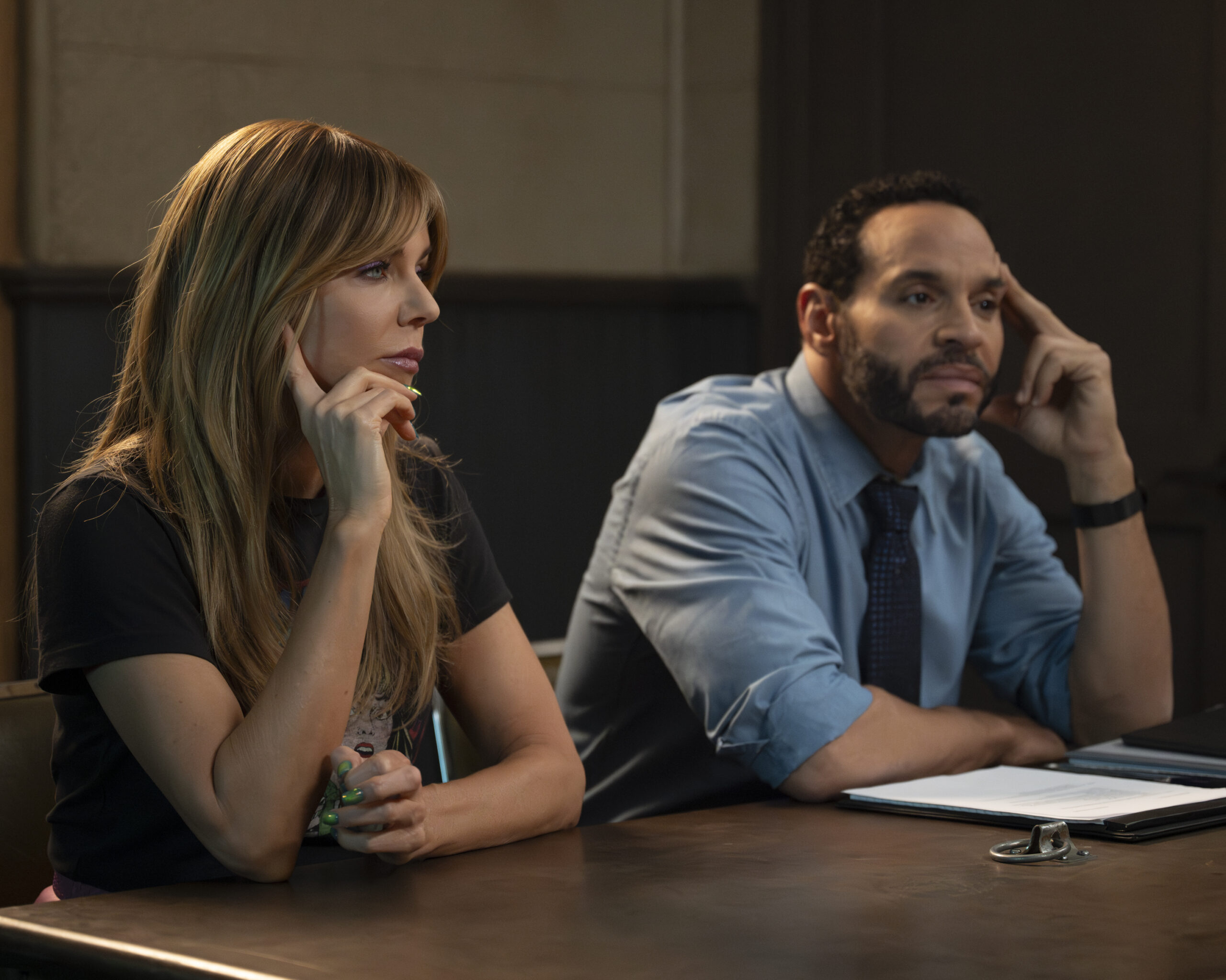 KAITLIN OLSON, DANIEL SUNJATA | Tell-Tale TV KAITLIN OLSON, DANIEL SUNJATA in High Potential Season 1 Episode 3, "Dirty Rotten Scoundrel."