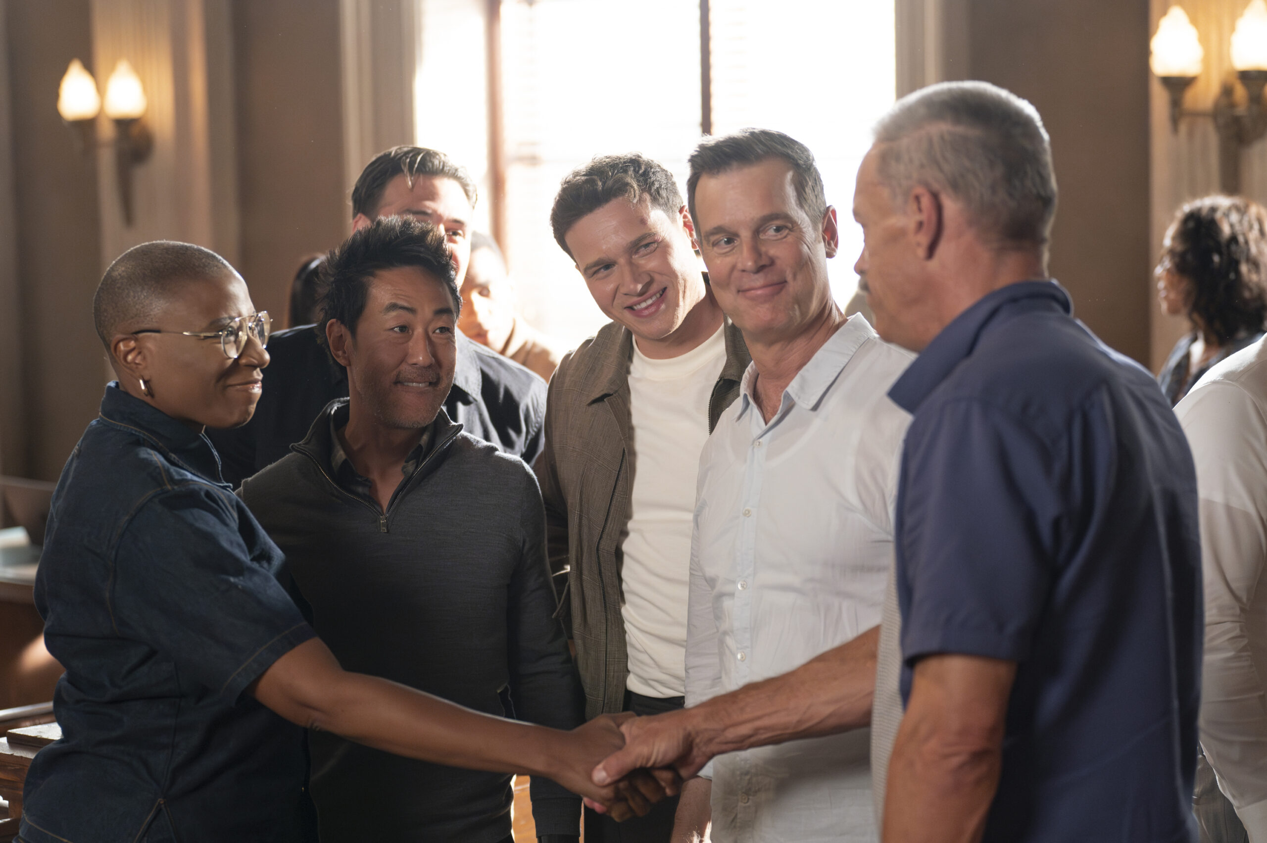AISHA HINDS, KENNETH CHOI, OLIVER STARK, PETER KRAUSE, BRIAN THOMPSON | Tell-Tale TV AISHA HINDS, KENNETH CHOI, OLIVER STARK, PETER KRAUSE, BRIAN THOMPSON