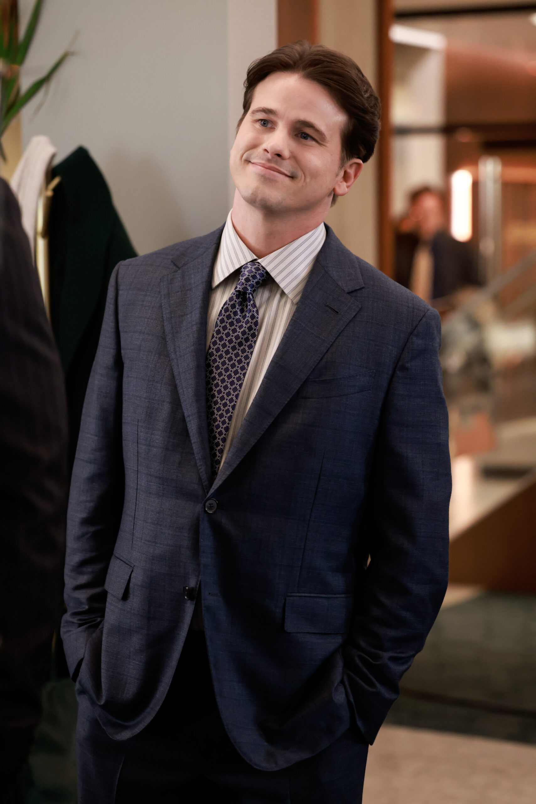 Matlock Season 1 Episode 3 - Jason Ritter | Tell-Tale TV Still from Matlock Season 1 Episode 3 of Jason Ritter as Julian Markston.