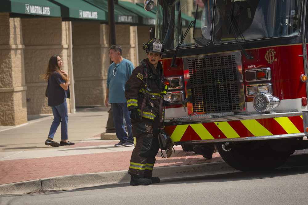 CHICAGO FIRE -- "All Kinds Of Crazy" Episode 13003 -- Pictured: Miranda Rae Mayo as Stella Kidd