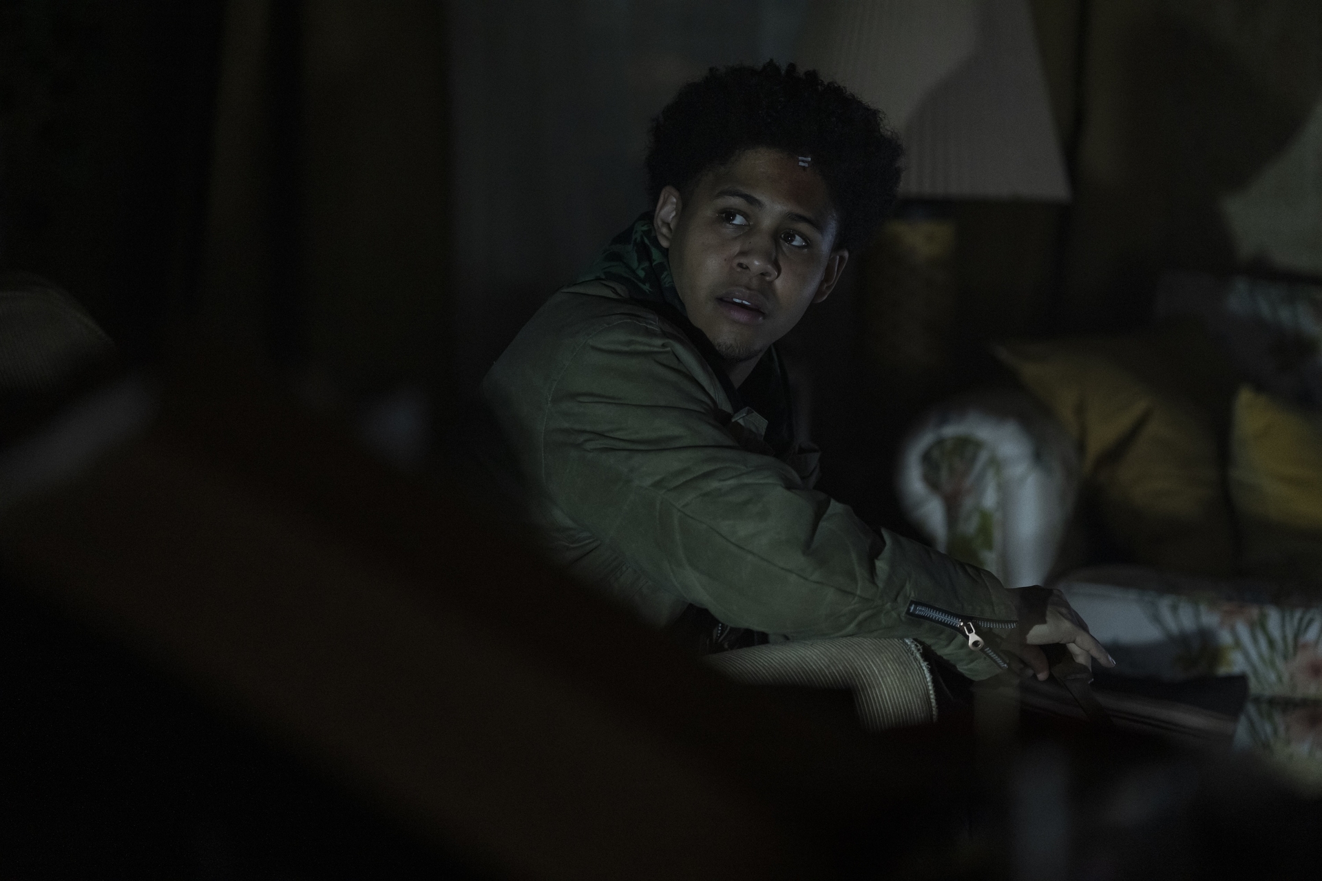 Still from The Penguin Season 1 Episode 5 of Rhenzy Feliz.