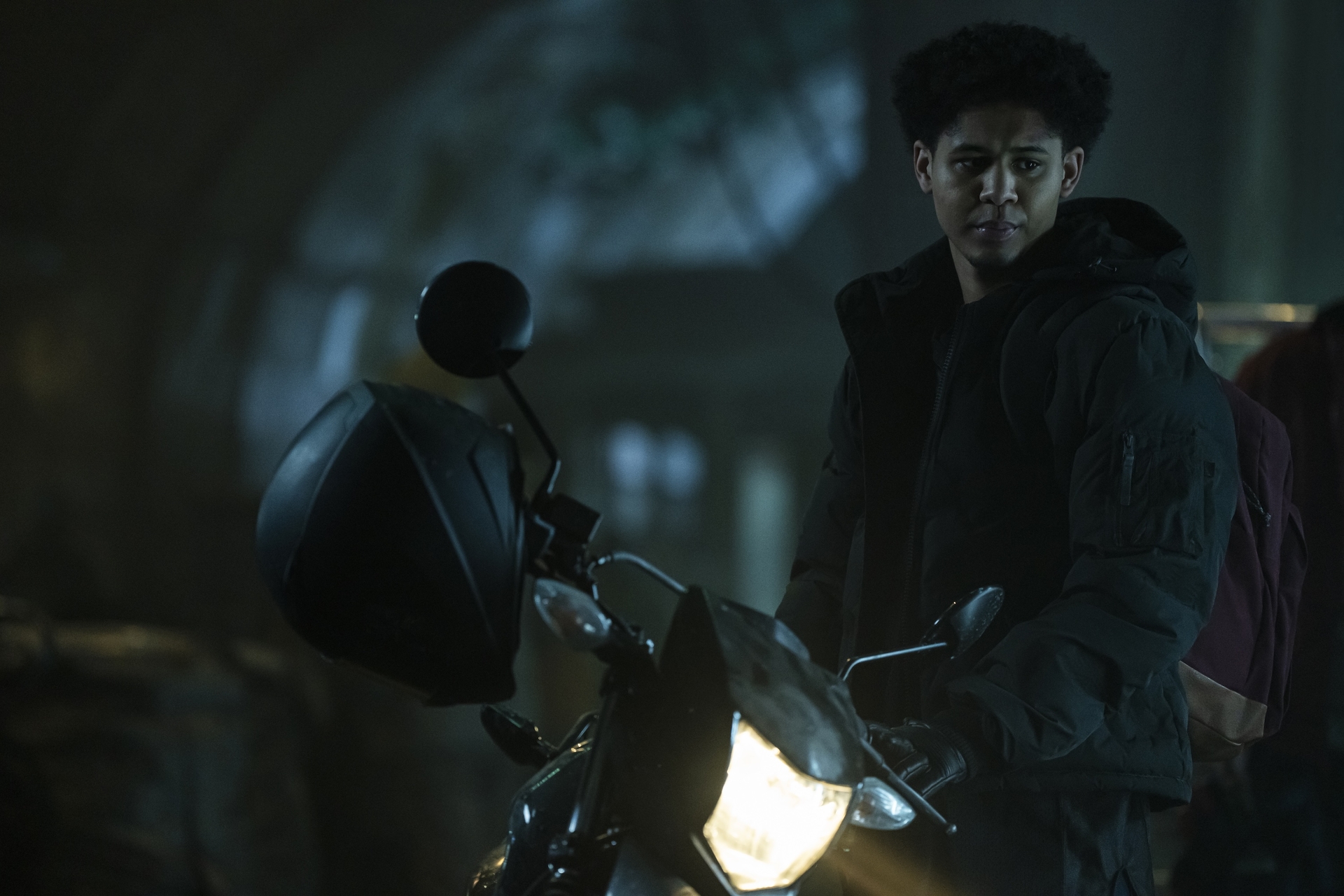 The Penguin Season 1 Episode 6 - Rhenzy Feliz | Tell-Tale TV Still from The Penguin Season 1 Episode 6 of Rhenzy Feliz.