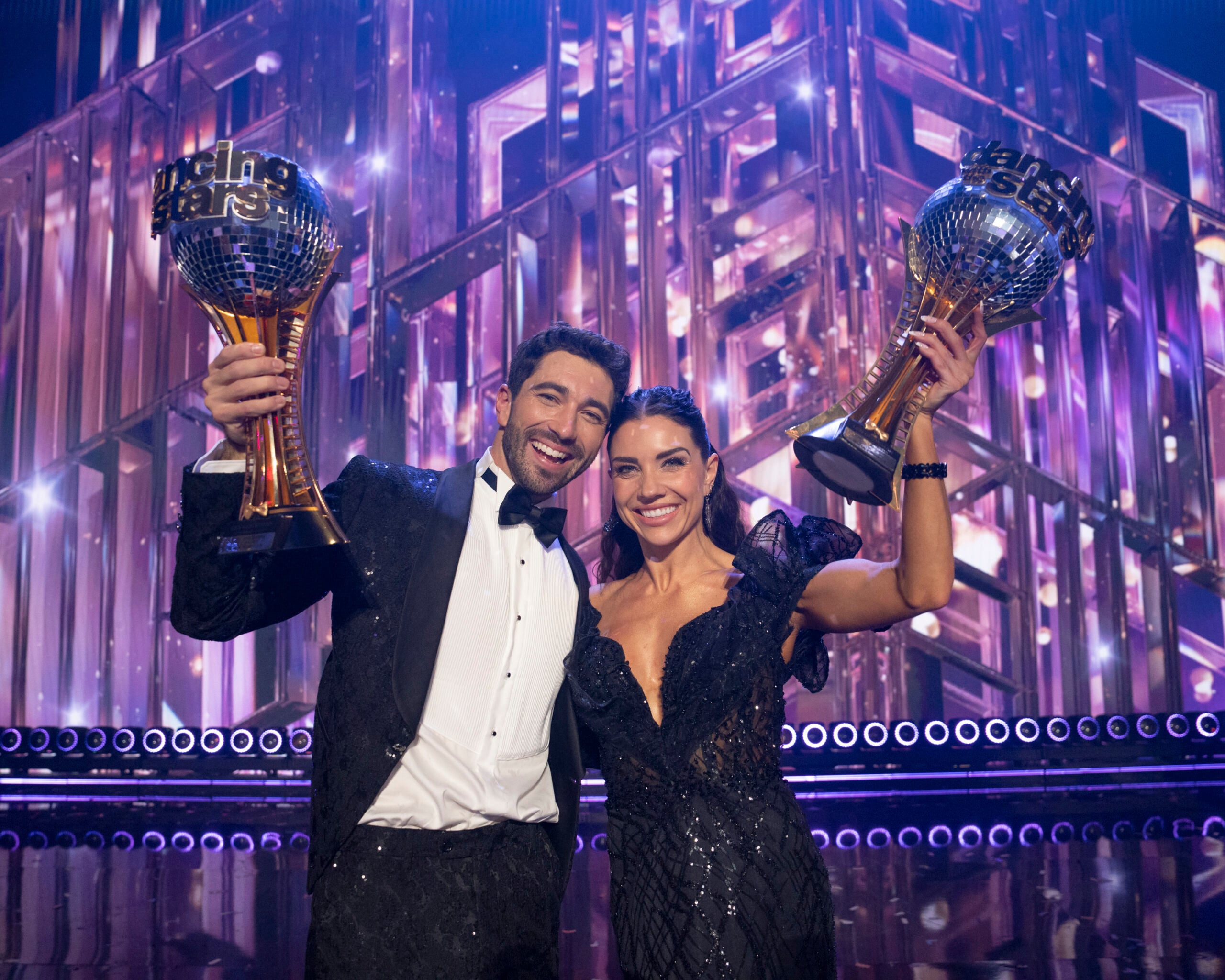JOEY GRAZIADEI, JENNA JOHNSON - Dancing with the Stars Season 33 finale - winners with the mirrorball trophy