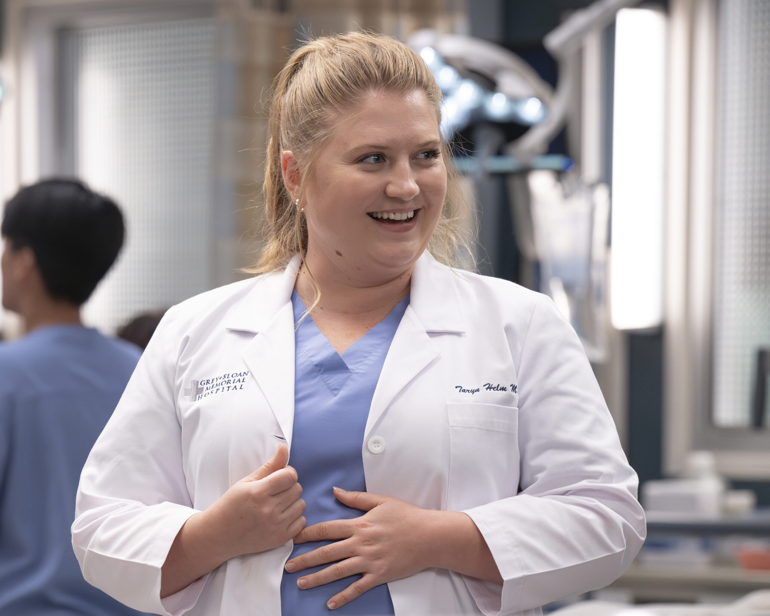 Grey's Anatomy Season 21 Episode 6, "Night Moves." JAICY ELLIOT as Taryn Helm.