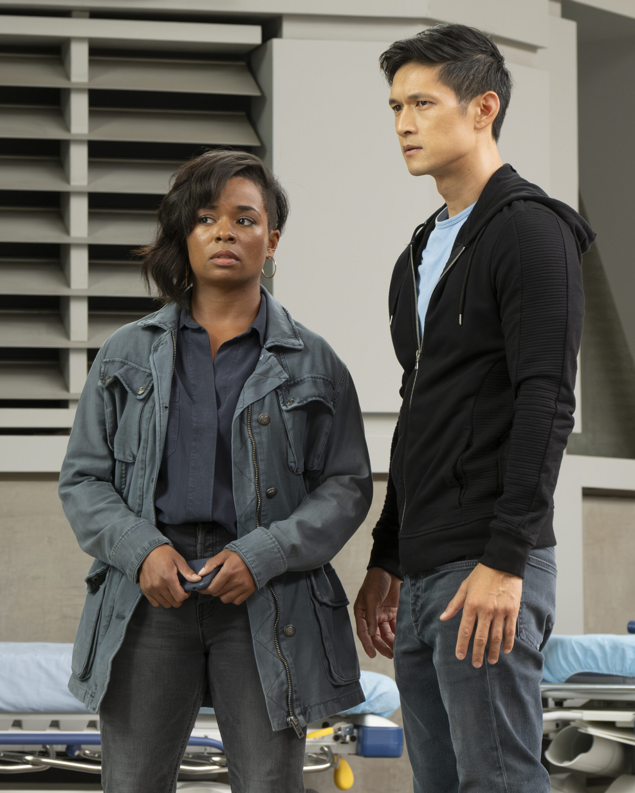 Grey's Anatomy Season 21 Episode 7, "If You Leave." ALEXIS FLOYD, HARRY SHUM JR. | Tell-Tale TV Grey's Anatomy Season 21 Episode 7, "If You Leave." ALEXIS FLOYD, HARRY SHUM JR.