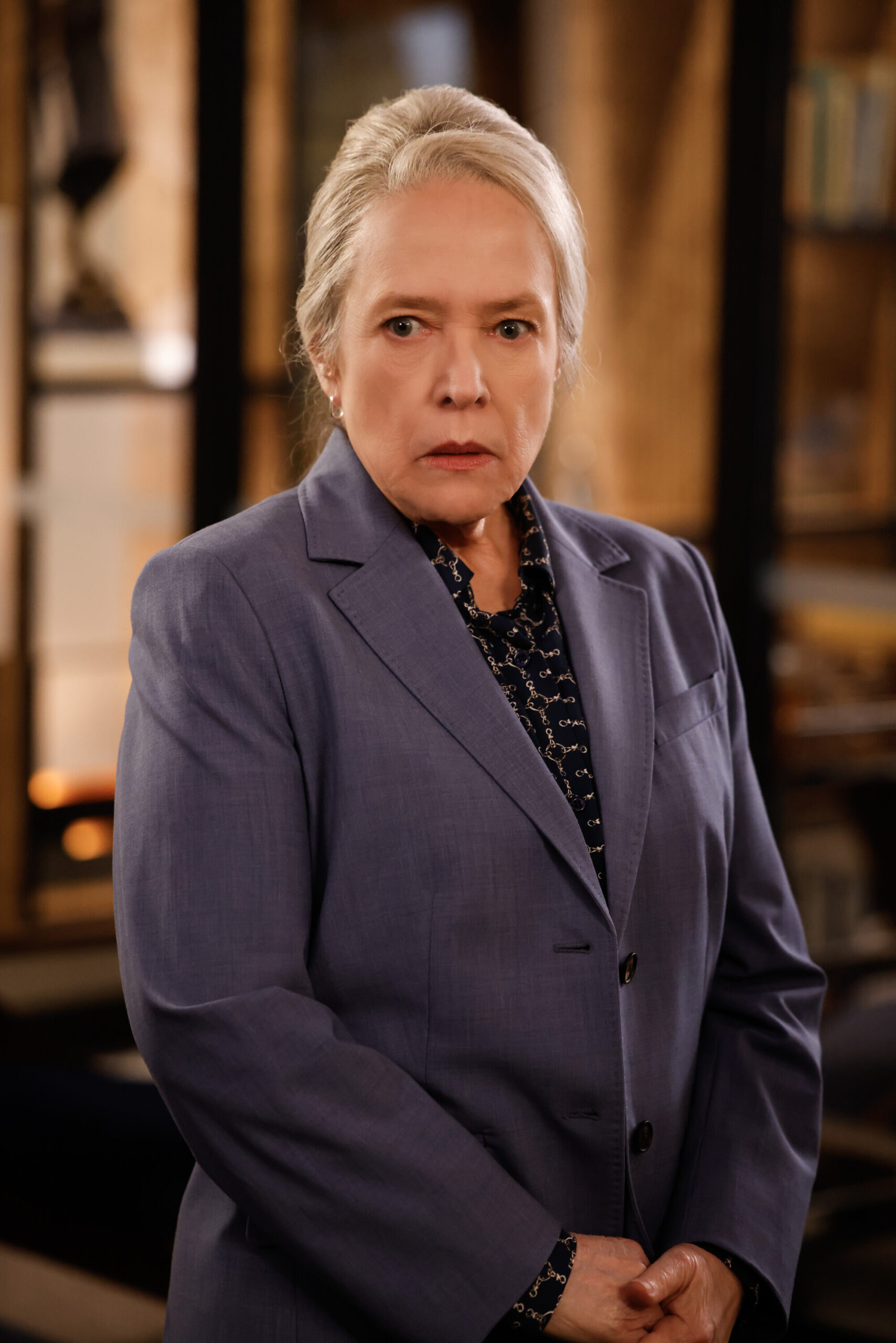 Still from Matlock Season 1 Episode 7 of Kathy Bates as “Madeline Matlock."