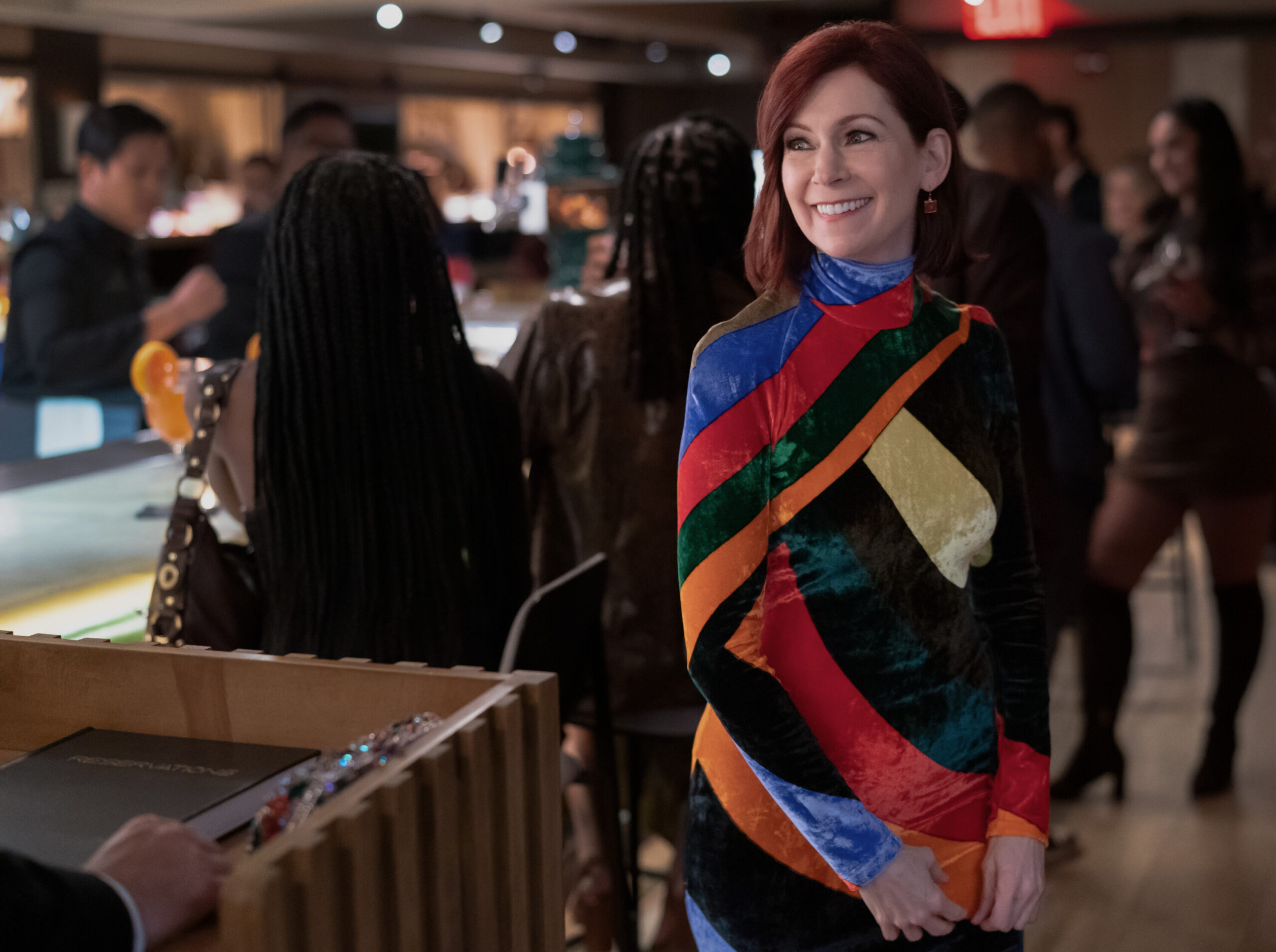 Still from Elsbeth Season 2 Episode 5 of Carrie Preston as Elsbeth Tascioni.