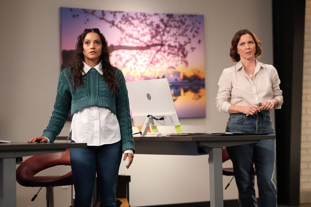Still from Found Season 2 Episode 7 of Gabrielle Walsh as Lacey and Kelli Williams as Margaret pictured from left to right.