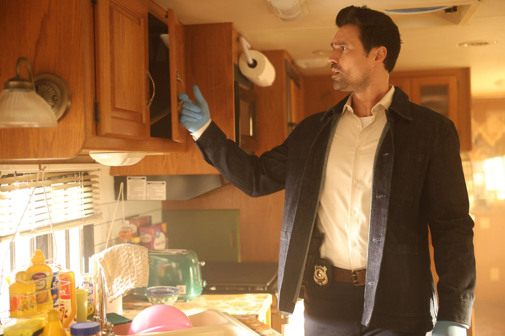 Still from Episode 2 Episode 8 of Brett Dalton as Detective Mark Trent.