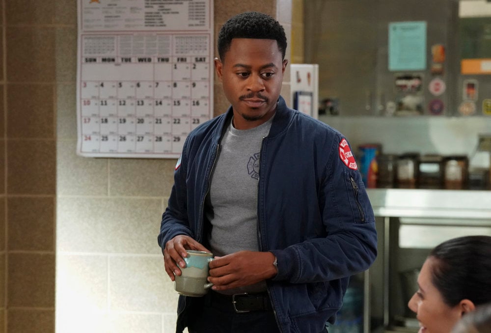 CHICAGO FIRE -- "Quicksand" Episode 13008 -- Pictured: (l-r) Daniel Kyri as Darren Ritter