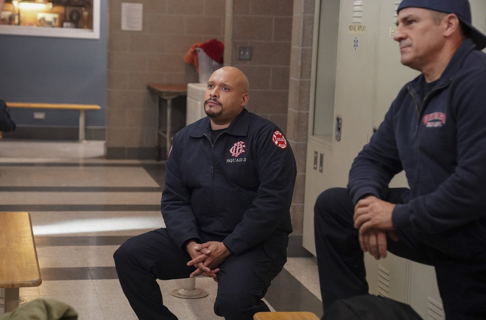Chicago Fire - Season 13 | Tell-Tale TV CHICAGO FIRE -- "Quicksand" Episode 13008 -- Pictured: (l-r) Joe Miñoso as Joe Cruz, Anthony Ferraris as Tony Ferraris