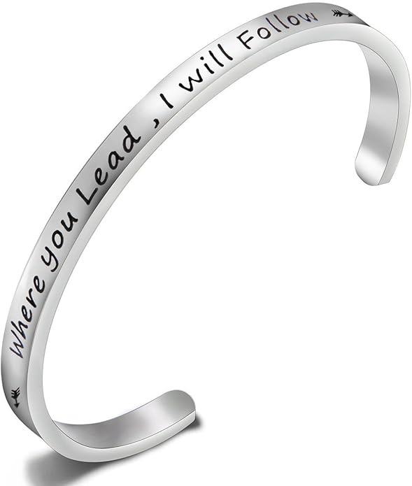 gilmore girls where you lead I will follow bracelet