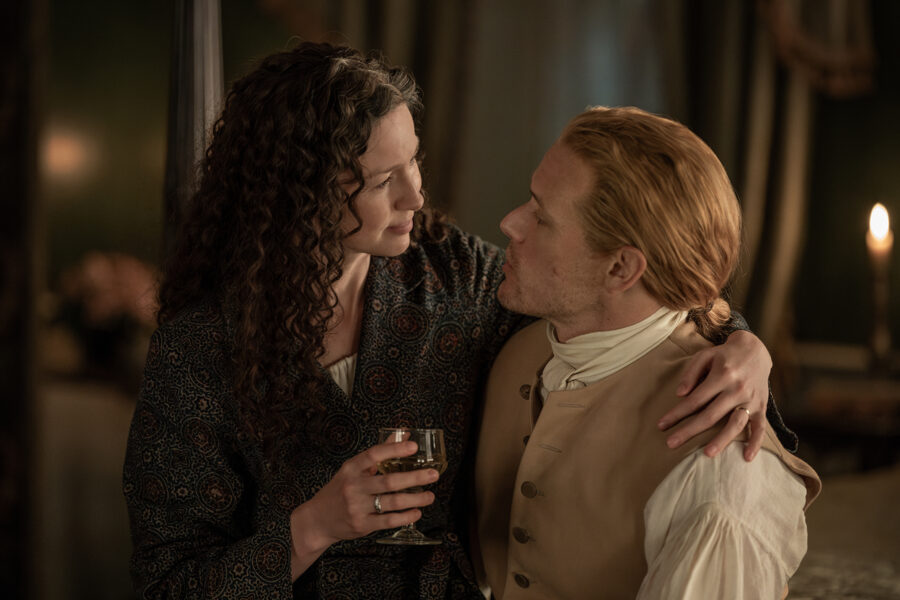 Outlander Season 7 Part 2 - Caitriona Balfe as Claire Randall Fraser, Sam Heughan as Jamie Fraser