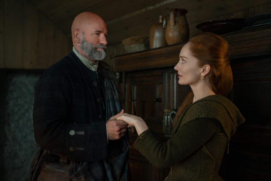 Outlander Season 7 Part 2 — Graham McTavish as Dougal MacKenzie, Lotte Verbeek as Geillis Duncan