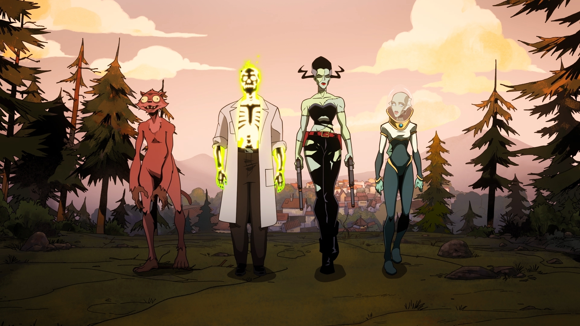 weasel-dr-phosphorus-the-bride-nina-mazursky | Tell-Tale TV Weasel, Dr. Phosphorus, The Bride, Nina MazurskyCreature Commandos Season 1 - Episode 6