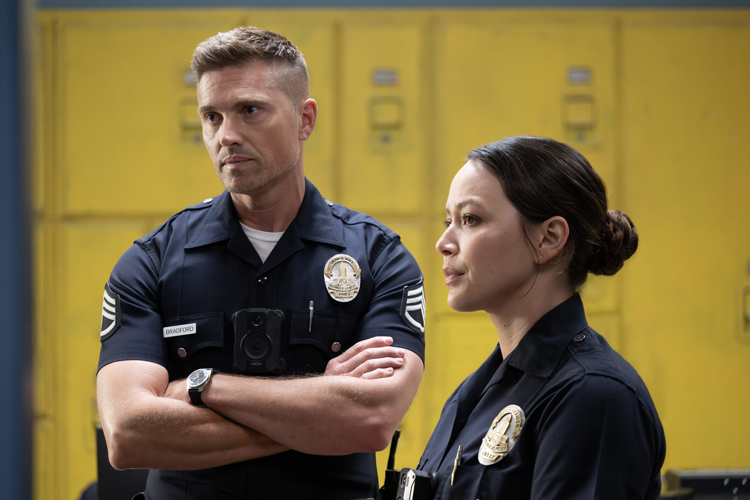 The Rookie Season 7 Episode 3, "Out of Pocket" | Tell-Tale TV The Rookie Season 7 Episode 3, "Out of Pocket" -- ERIC WINTER, MELISSA O'NEIL